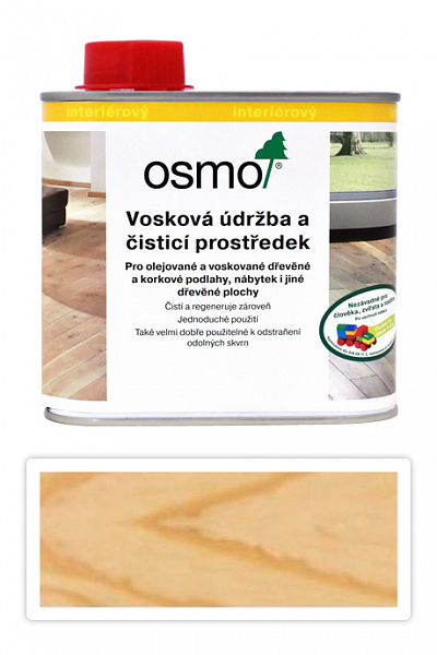 OSMO Vosková údržba a čistiaci prostriedok na podlahy 0.5 l Bezfarebný 3029