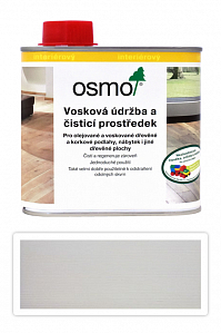OSMO Vosková údržba a čistiaci prostriedok na podlahy 0.5 l Biely 3087