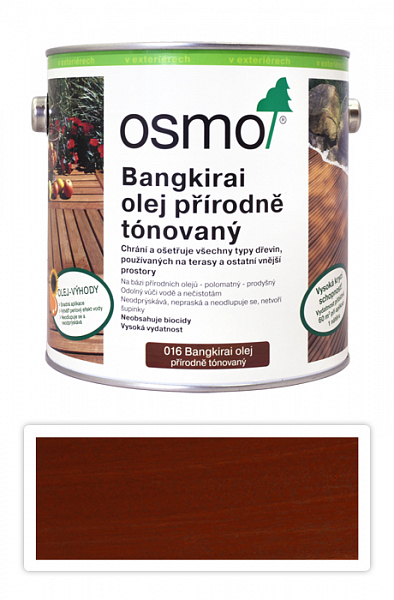 OSMO Špeciálny olej na terasy 2.5 l Bangkirai tmavý 016