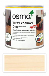 OSMO Tvrdý voskový olej Rapid pre interiéry 2.5 l Biely 3240