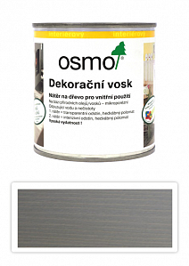 OSMO Dekoračný vosk transparentný 0.375 l Hodvábno sivý 3119
