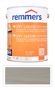 REMMERS UV+ Lazúra - dekoratívna lazúra na drevo 5 l Striebornosivá