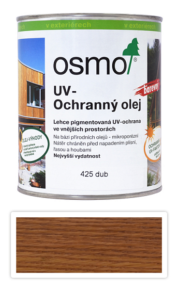 OSMO UV Olej Extra pre exteriéry 0.75 l Dub 425