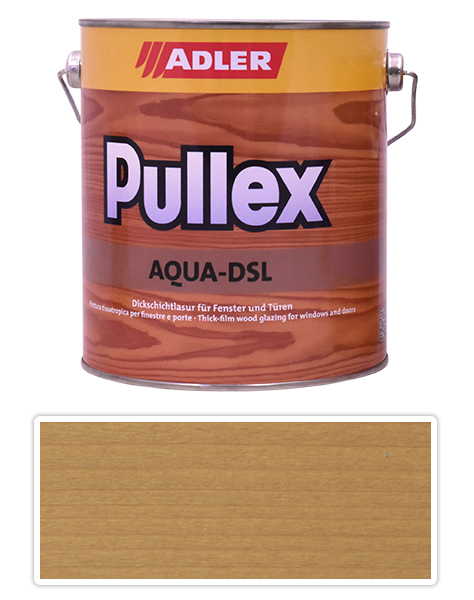 ADLER Pullex Aqua DSL - vodou riediteľná lazúra na drevo 2.5 l Uhura ST 04/3