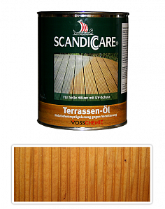 SCANDICCARE Terrassen Öl - prírodný terasový olej 1 l Svetlé drevo