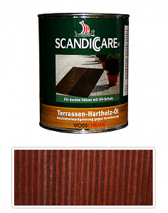 SCANDICCARE Terrassen Öl - prírodný terasový olej 1 l Tmavé drevo