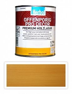 HERBOL Offenporig Pro Decor - univerzálna lazúra na drevo 0.75 l Buk 1300