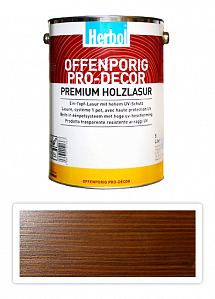 HERBOL Offenporig Pro Decor - univerzálna lazúra na drevo 5 l Orech 8405