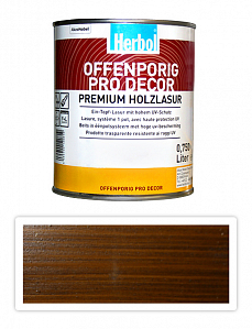 HERBOL Offenporig Pro Decor - univerzálna lazúra na drevo 0.75 l Rustikálny dub 1402