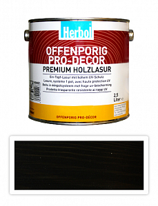 HERBOL Offenporig Pro Decor - univerzálna lazúra na drevo 2.5 l Eben 9410