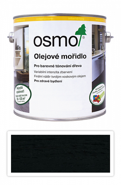 OSMO Olejové moridlo 2.5 l Čierna 3590