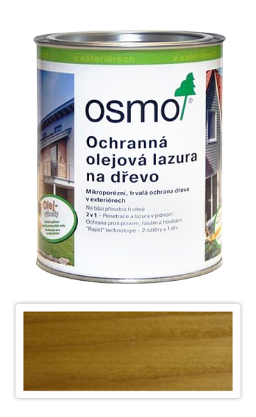 OSMO Ochranná olejová lazúra 0.75 l Dub svetlý 732