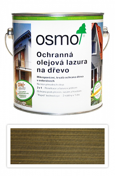 OSMO Ochranná olejová lazúra 2.5 l Kremeňovo sivá 907