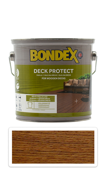 BONDEX Deck Protect - ochranný syntetický olej na drevo v exteriéri2.5 l Dub