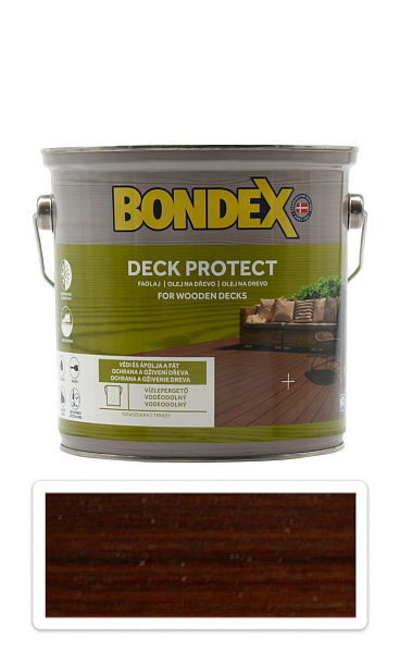 BONDEX Deck Protect - ochranný syntetický olej na drevo v exteriéri2.5 l Palisander