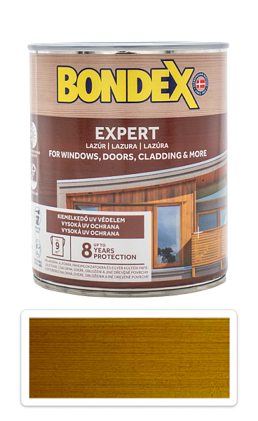 BONDEX Expert - silnovrstvová syntetická lazúra na drevo v exteriéri 0.75 l Dub 922