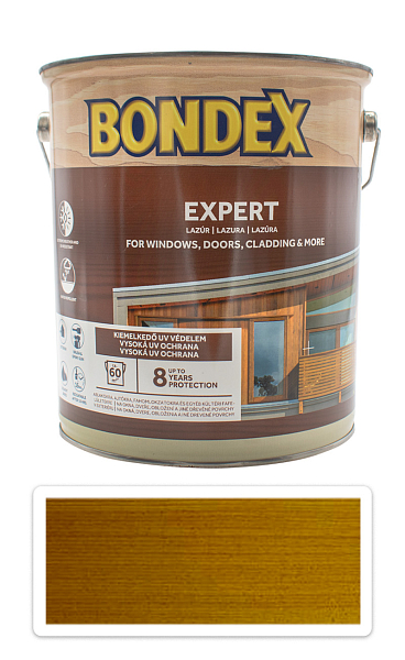 BONDEX Expert - silnovrstvová syntetická lazúra na drevo v exteriéri 5 l Dub 922