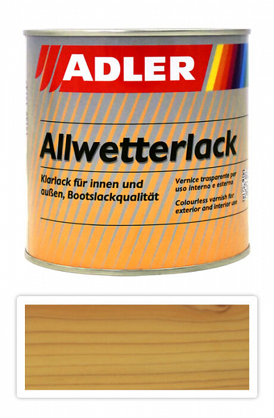 ADLER Allwetterlack - lodný lak z umelej živice 0.75 l Bezfarebný lesk 50020