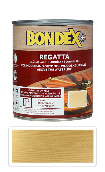 BONDEX Regatta - lodný syntetický lak 0.75 l Bezfarebný