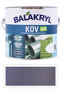 BALAKRYL Kov 2v1 - vodou riediteľná antikorózna farba na kov 2.5 l Pastelovo sivá 0101