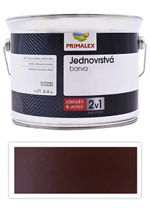 PRIMALEX 2v1 - syntetická antikorózna farba na kov 2.5 l Hnedá