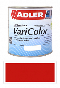 ADLER Varicolor - vodou riediteľná krycia farba univerzál  0.75 l Verkehrsrot / Dopravná červená RAL 3020