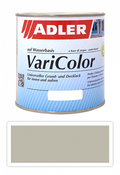 ADLER Varicolor - vodou riediteľná krycia farba univerzál 0.75 l Kieselgrau / Štrková sivá RAL 7032