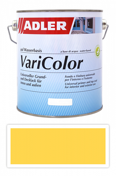 ADLER Varicolor - vodou riediteľná krycia farba univerzál 2.5 l Zinkgelb / Zinkovo žltá RAL 1018