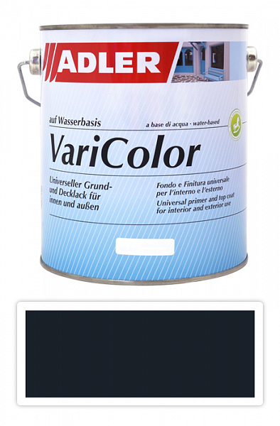 ADLER Varicolor - vodou riediteľná krycia farba univerzál 2.5 l Schwarzgrau / Čiernosivá RAL 7021