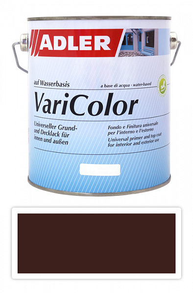 ADLER Varicolor - vodou riediteľná krycia farba univerzál 2.5 l Mahagonibraun / Mahagónová hnedá RAL 8016
