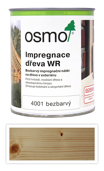 OSMO Impregnácia dreva pre exteriéry WR 0.75 l 4001