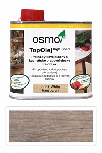 OSMO Top olej na nábytok a kuchynské dosky 0.5 l Biela 3037
