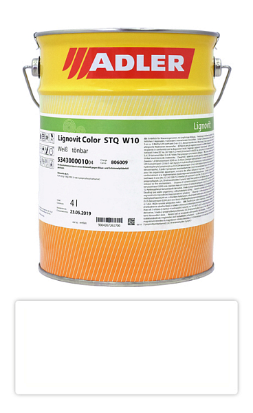 ADLER Lignovit Color - vodou riediteľná krycia farba 4 l Biela