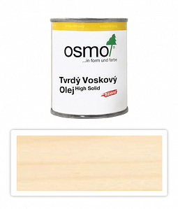 OSMO Tvrdý voskový olej farebný pre interiéry 0.125 l Biely 3040