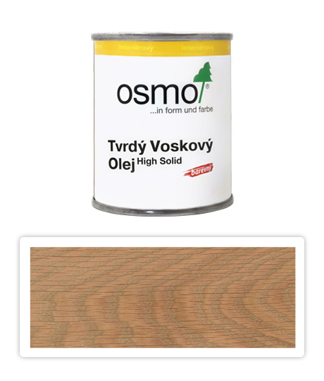 OSMO Tvrdý voskový olej farebný pre interiéry 0.125 l Svetlo sivý 3067