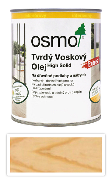 OSMO Tvrdý voskový olej EXPRES 0.75 l Mat 3362