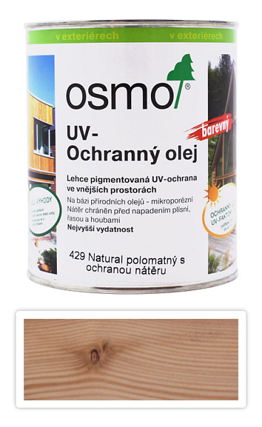 OSMO UV Olej Extra pre exteriéry 0.75 l Prírodný 429