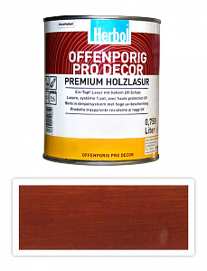 HERBOL Offenporig Pro Decor - univerzálna lazúra na drevo 0.75 l Švédska červená