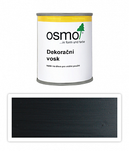 OSMO Dekoračný vosk intenzívne odtiene 0.125 l Čierny 3169