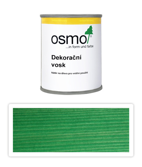 OSMO Dekoračný vosk intenzívne odtiene 0.125 l Zelený 3131