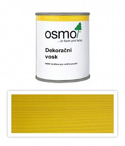 OSMO Dekoračný vosk intenzívne odtiene 0.125 l Žltý 3105