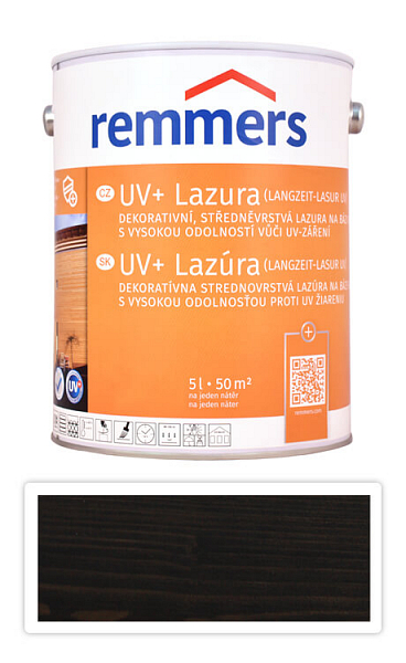 REMMERS UV+ Lazúra - dekoratívna lazúra na drevo 5 l Eben