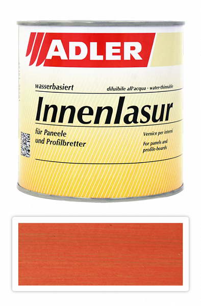 ADLER Innenlasur - vodou riediteľná lazúra na drevo pre interiéry 0.75 l Grosser Feuerfalter ST 08/4