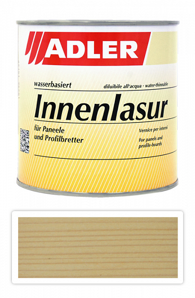 ADLER Innenlasur - vodou riediteľná lazúra na drevo pre interiéry 0.75 l Quarz LW 10/1