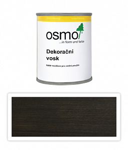 OSMO Dekoračný vosk transparentný 0.125 l Sivý granit 3118
