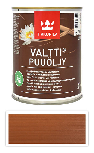 TIKKURILA Valtti wood oil - olej na terasy a nábytok 0.9 l Kantarelli 5054