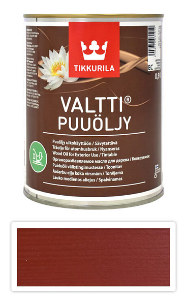 TIKKURILA Valtti wood oil - olej na terasy a nábytok 0.9 l Marja 5059