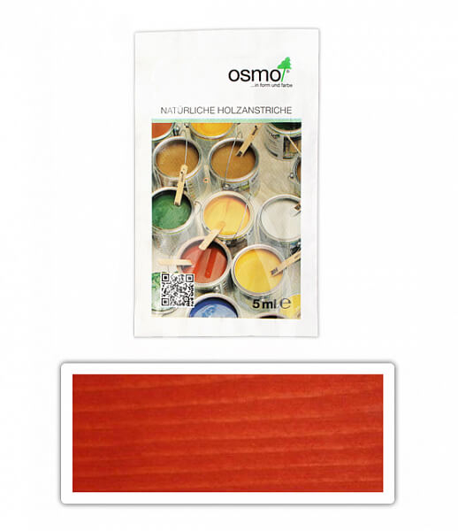 OSMO Dekoračný vosk intenzívne odtiene 0.005 l Červený 3104 vzorka