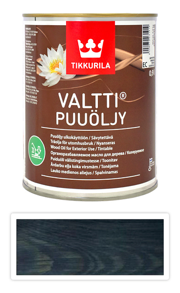 TIKKURILA Valtti wood oil - olej na terasy a nábytok 0.9 l Yö 5086
