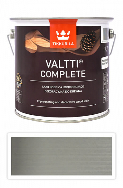 TIKKURILA Valtti Complete - matná tenkovrstvová lazúra s ochranou proti UV žiareniu 2.7 l Kaste 5081
